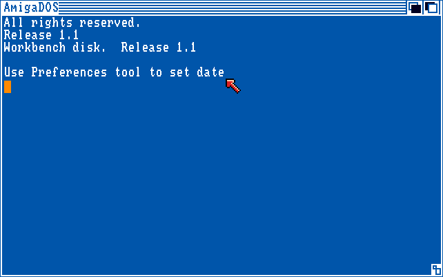 The Shell window prompting you to adjust the date